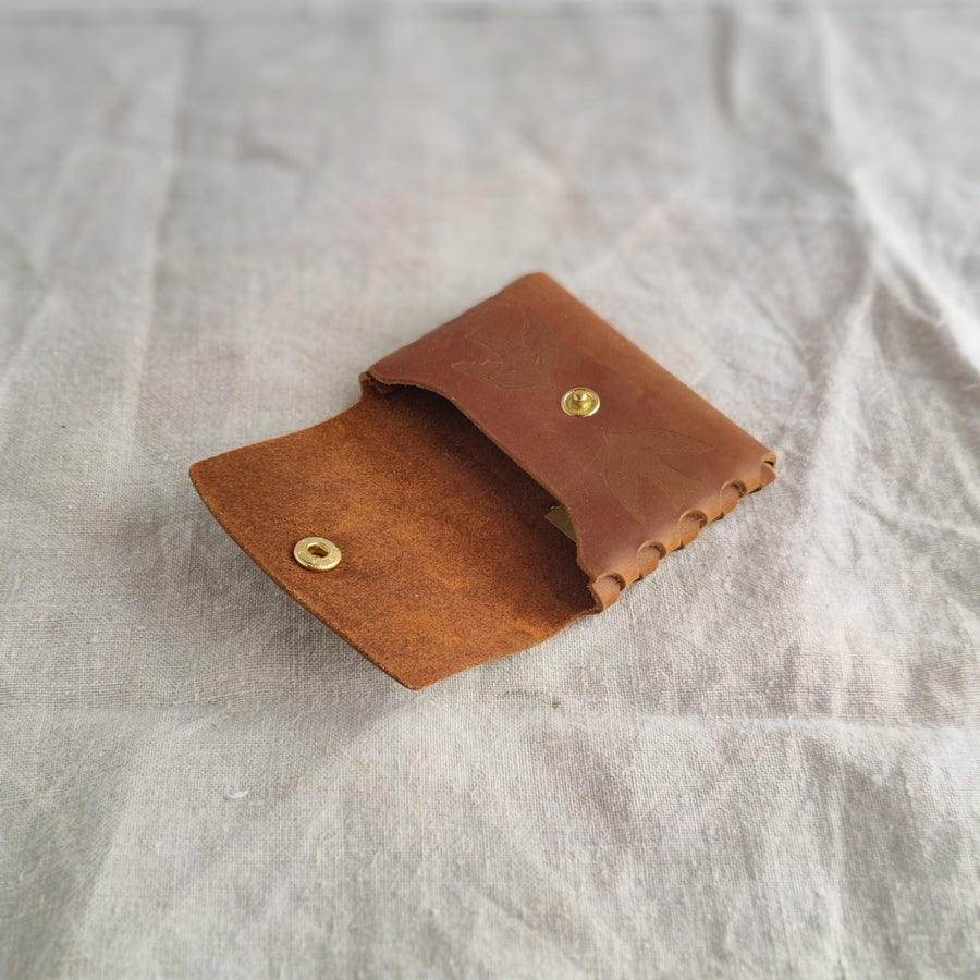 Seconds Sale- Tan Leather Interlocked Purse-Not Personalised