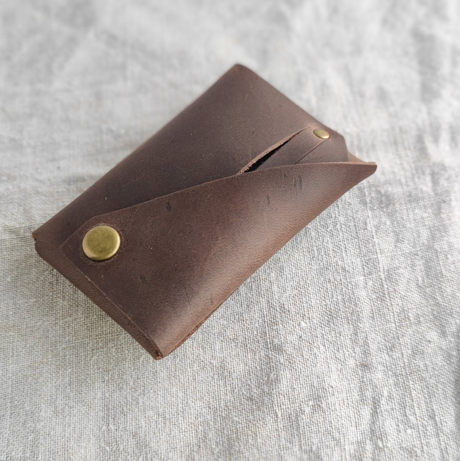 Seconds Sale Item- Brown Oiled Leather Wallet-Non personalised