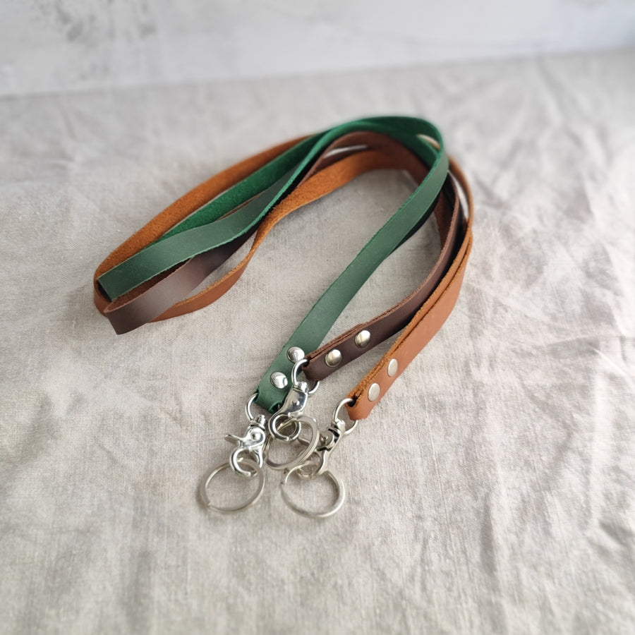 Seconds Sale- Oiled leather lanyard- Non Personalised