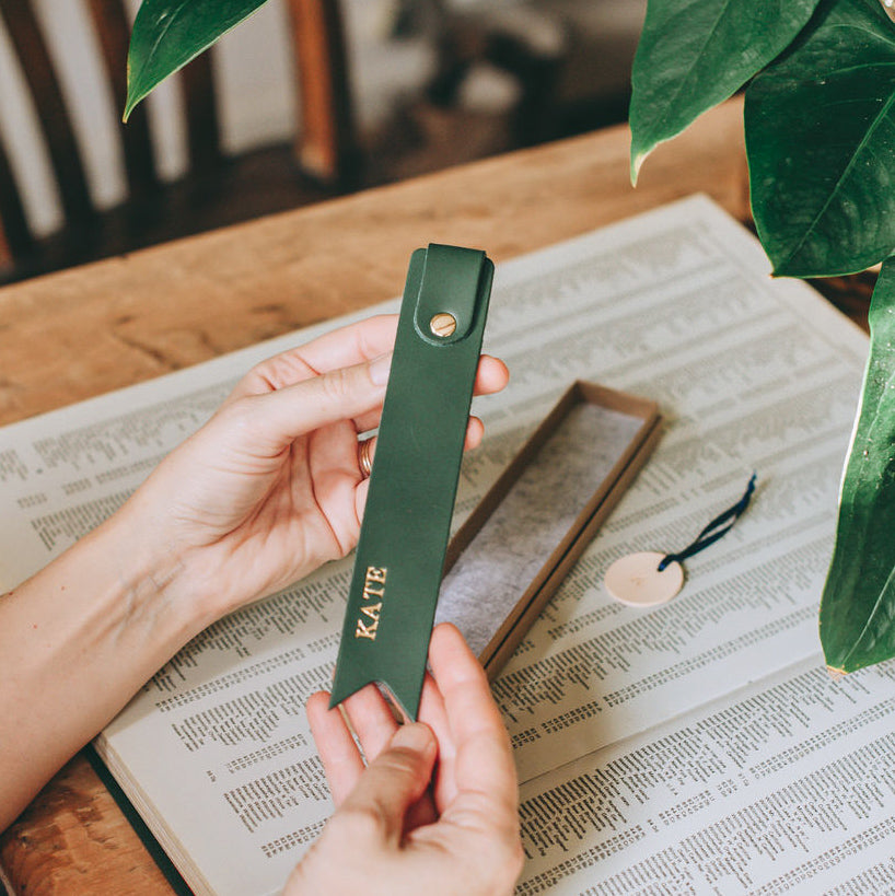 Smaller Personalised Bookmark With Gift Box- One Colour